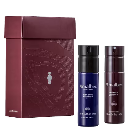 Imagem do produto Kit Presente Dia Dos Pais Body Sprays Malbec (2 itens)
