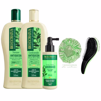 Imagem do produto Jaborandi Bio Extratus Shp/Cond 500ml +Tônico +Escova/Touca