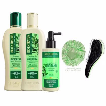 Imagem do produto Jaborandi Bio Extratus Shp/Cond 250ml +Tônico +Escova/Touca