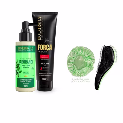 Imagem do produto Tônico Antiqueda + Máscara Força Bio Extratus +Escova/Touca