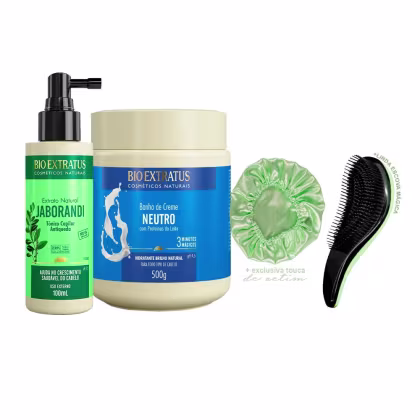 Imagem do produto Tônico Antiqueda+Máscara de Leite Bio Extratus +Escova/Touca