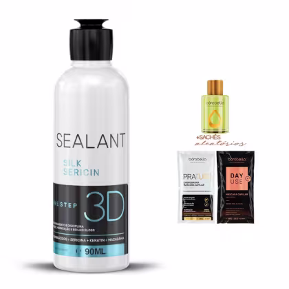 Imagem do produto Borabella Selagem Antifrizz 0Formol 90ml +Sachês/Argan Oil