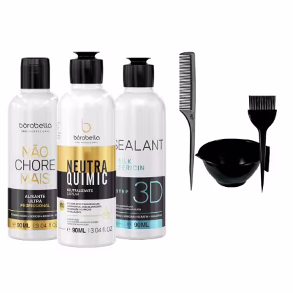 Imagem do produto Borabella Selagem + NCM P2 + Neutraliza 90ml +Cumbuca/Pente