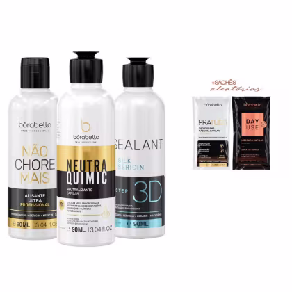Imagem do produto Borabella NCM Passo2 + Neutraquimic + Selagem 3D 90ml +Sachê