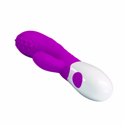 Imagem do produto Vibrador Feminino Texturizado c/ 2 motores para dupla estimulação- Plug Lateral - Bruno PRETTY LOVE