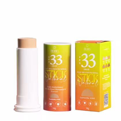 Imagem do produto Base Multifuncional em Bastão com Cor e Protetor Solar FPS33 - #300 Castanha