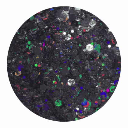 Imagem do produto Glitter Holográfico Flocado MidNight 3g