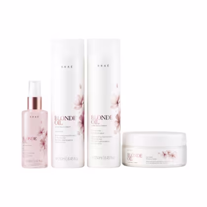 Imagem do produto Kit Braé Blonde Oil By Ana Paula Siebert - Shampoo 250ml + Condicionador 250ml + Máscara 200g + Óleo 60ml