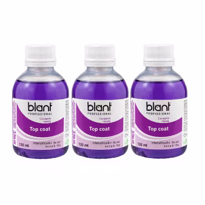 Imagem do produto Blant Base Profissional Top Coat Kit 3un de 120ml