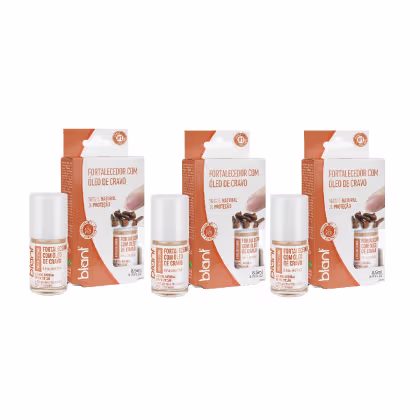 Imagem do produto Blant Base Fortalecedor com Óleo de Cravo Kit 3un de 8,5ml