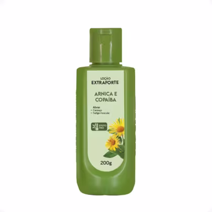 Loção Relaxante Corporal Abelha Rainha Bom Médico Arnica e Copaíba Extraforte, 200g.