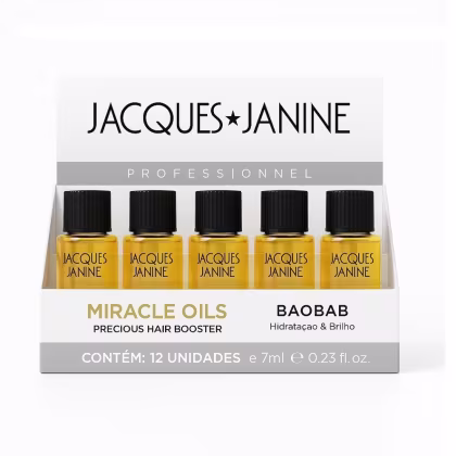 Imagem do produto Caixa 12 Un Óleo Reparador Baobab 7ml Miracle Jacques Janine