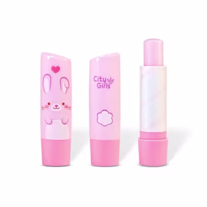 Imagem do produto Lip Balm Hidratante Labial Animais Gloss Morango City Girls COR:Coelhinho