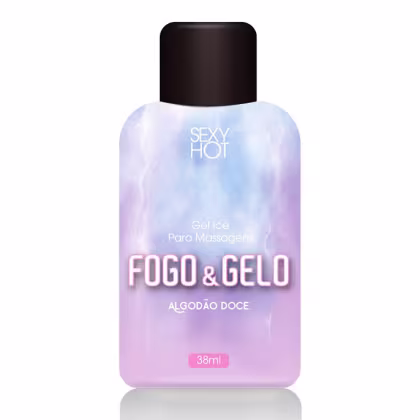 Imagem do produto Fogo e Gelo Morango - Óleo Excitante Beijável Esquenta e Esfria - 38ml Fogo e Gelo Algodão Doce - Óleo Excitante Beijáve
