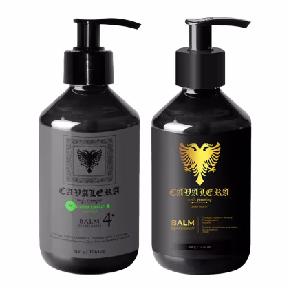 Imagem do produto Kit Cavalera Profissional Balm Premium + Balm Capim Limão 500ml