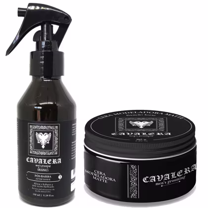 Imagem do produto Kit Cavalera Loção Pós Barba Bay Rum + Pomada Modeladora Matte Bay Rum