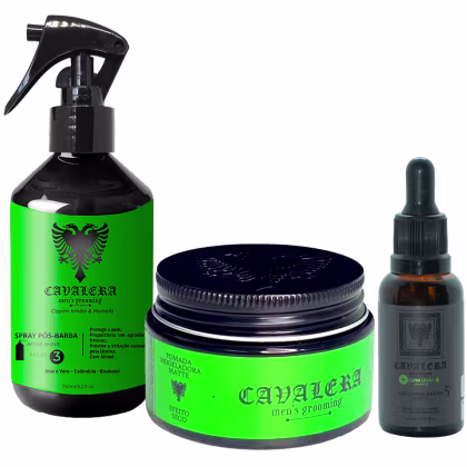 Imagem do produto Kit Cavalera Pomada Matte Capim Limão + Pós Barba Capim Limão + Óleo Capim Limão