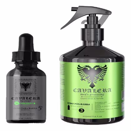 Imagem do produto Kit Barba Masculino Cavalera Capim Limão Óleo + Pós Barba