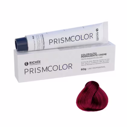 Coloração Richée Professional Prismcolor 55.62 Castanho Claro Vermelho Violeta 60g