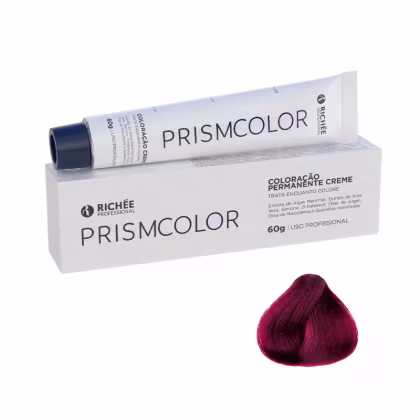 Coloração Richée Professional Prismcolor 6.26 Louro Escuro Violeta Vermelho Marsala 60g