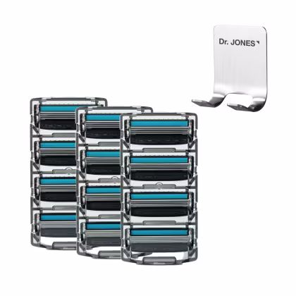 Imagem do produto Combo The Razor 4: Kit Recargas (12 unidades) + Suporte
