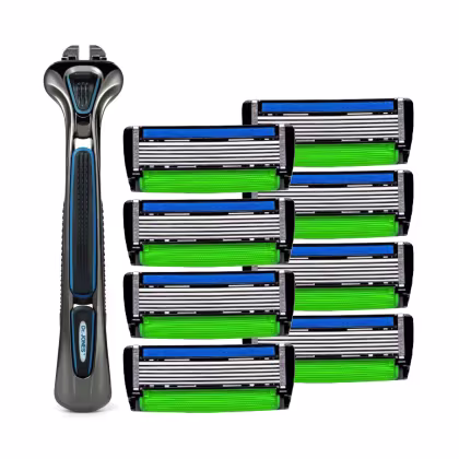 Imagem do produto Combo Barba The Razor 6: Cabo + 8 Recargas