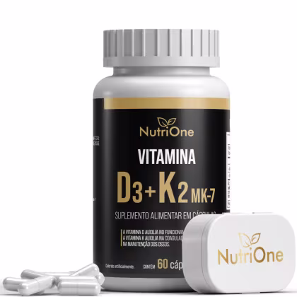 Imagem do produto Vitamina D3 + K2 Mk7 Alta Concentração 60 Caps - Nutrione