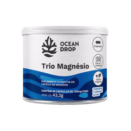 Imagem do produto Trio Magnesio 720mg 60 caps Ocean Drop