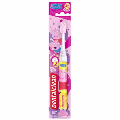 Imagem do produto Escova Infantil Macia Peppa Pig Rosa Timer de Luz - Dentalclean