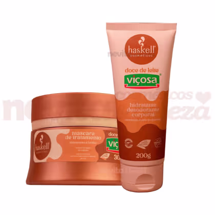 Imagem do produto Kit Haskell Doce de Leite Máscara Cabelo + Hidratante Corpo