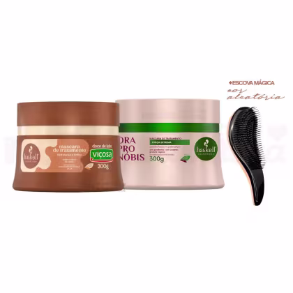Imagem do produto Máscara Haskell Doce de Leite + OraProNobis 300g +Escova