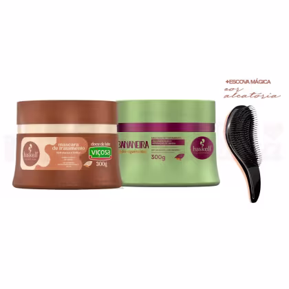 Imagem do produto Máscara Haskell Doce de Leite Viçosa + Bananeira 300g+Escova