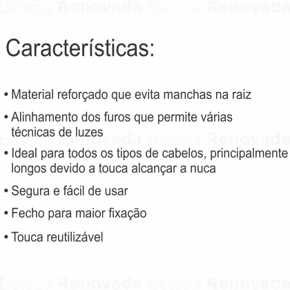Imagem do produto Kit Touca Para Mechas, Luzes E Reflexo Em Silicone + Agulha Rosa