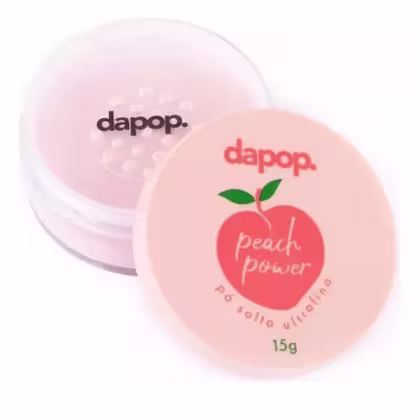 Imagem do produto Pó Solto Rosa Ultrafino Pêssego Dapop Translúcido Matte