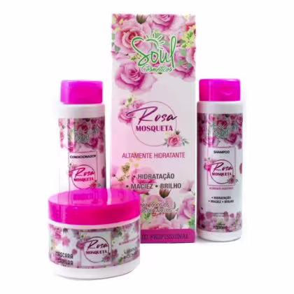 Imagem do produto Kit Capilar 3 Peças Rosa Mosqueta Soul Cosméticos
