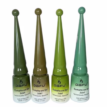 Imagem do produto Kit Com 04 Esmalte 3 Em 1 Dafu Tons Verdes