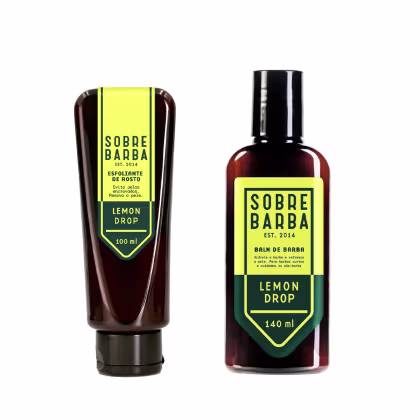 Imagem do produto Dupla Sobrebarba - Esfoliante e Balm de Barba - Lemon Drop