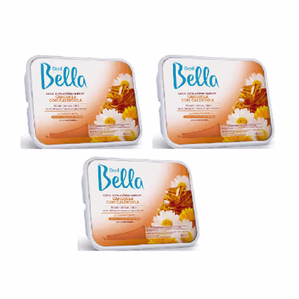 Imagem do produto Depil Bella Cera Depilatória Camomila 1kg Kit 3uni