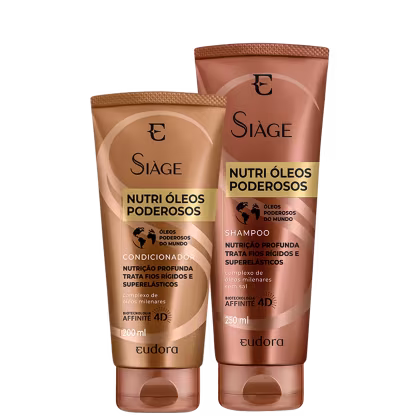 Imagem do produto Kit Eudora Siàge Nutri Óleos Poderosos Duo (2 Produtos)