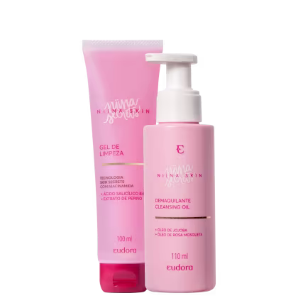 Imagem do produto Kit Eudora Niina Secrets Skin Cleansing Oil + Gel de Limpeza (2 Produtos)