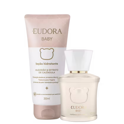 Imagem do produto Conjunto Eudora Baby Infantil - Água de Colônia 100ml + Loção Hidratante 200ml