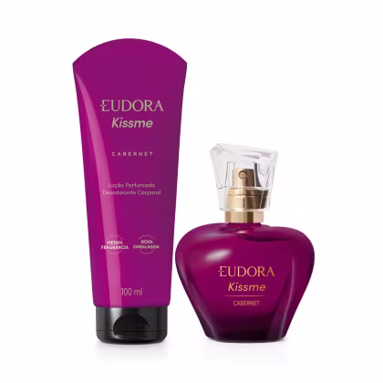 Imagem do produto Combo Kiss Me Cabernet: Desodorante Colônia 50ml + Loção Corporal 100ml