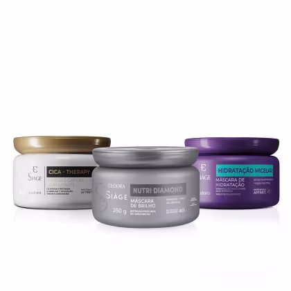 Imagem do produto Kit Eudora Siàge Cronograma Capilar Trio (3 Produtos)