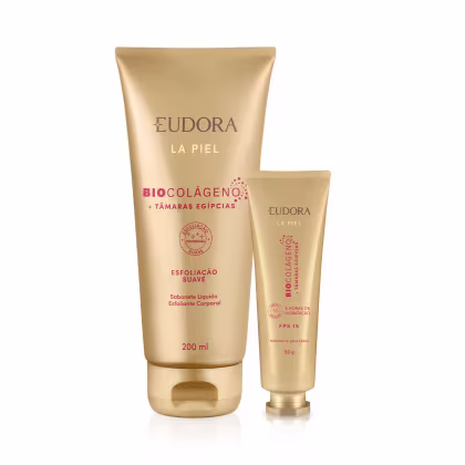 Imagem do produto Combo La Piel Tâmaras Egípcias: Sabonete Líquido Esfoliante 200ml + Creme Hidratante para Mãos FPS15 50g