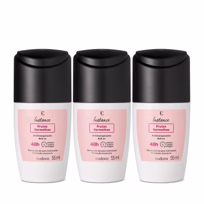 Imagem do produto Combo Antitranspirante Roll On Instance Frutas Vermelhas 3x55ml