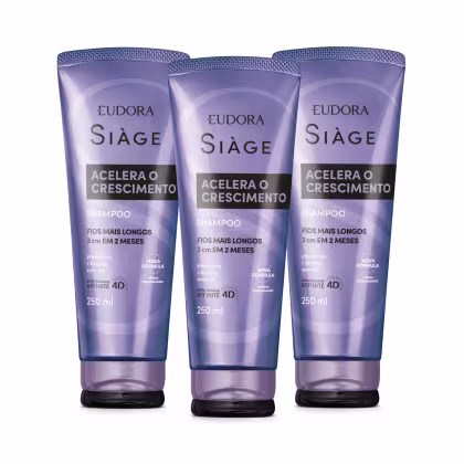Imagem do produto Combo Siàge Acelera o Crescimento: Shampoo 3x250ml