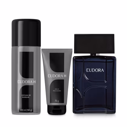 Imagem do produto Combo Eudora H: Desodorante Colônia 100ml + Espuma de Barbear 200ml + Balm Pós-Barba 75g