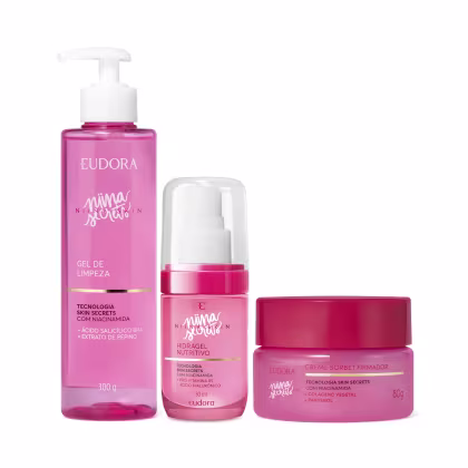 Imagem do produto Combo Niina Secrets Skin: Gel de Limpeza 300g + Sorbet Firmador Facial 80g + Hidragel Nutritivo 30ml
