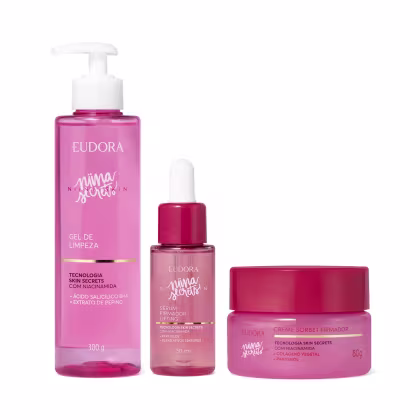 Imagem do produto Combo Niina Secrets Skin: Gel de Limpeza 300g + Sérum Firmador Lifting 30ml + Sorbet Firmador Facial 80g
