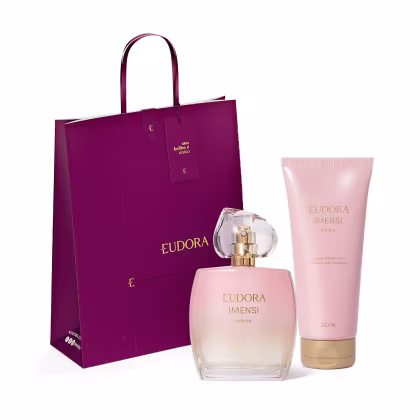 Imagem do produto Combo Imensi Infinite: Desodorante Colônia 100ml + Loção Hidratante Desodorante Corporal 200ml + Kit Sacola Eudora